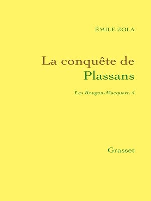 cover image of La conquête de Plassans